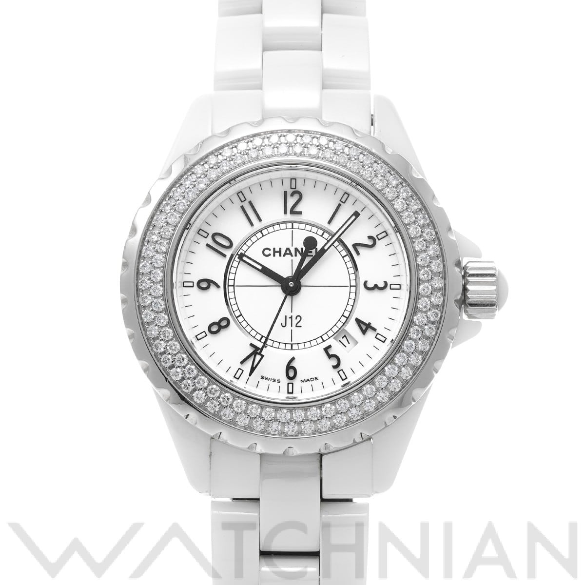 シャネル J12 33MM H0967 ホワイト レディース 時計 【中古】【wristwatch】