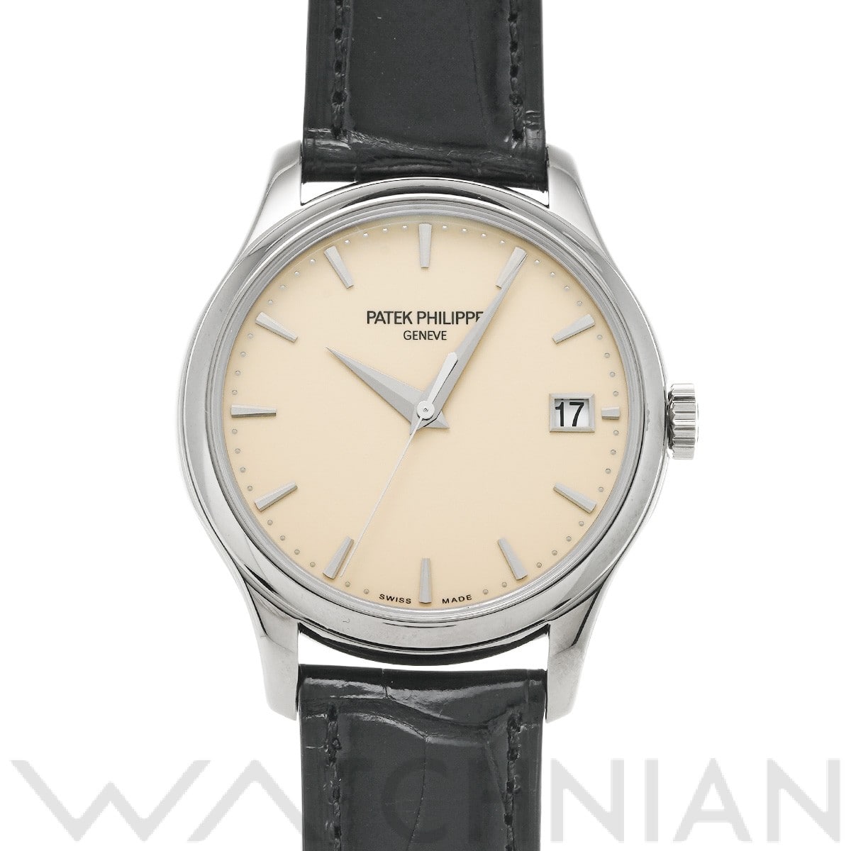 パテック フィリップ カラトラバ オフィサー 5227G-001 アイボリー メンズ 時計 【中古】【wristwatch】