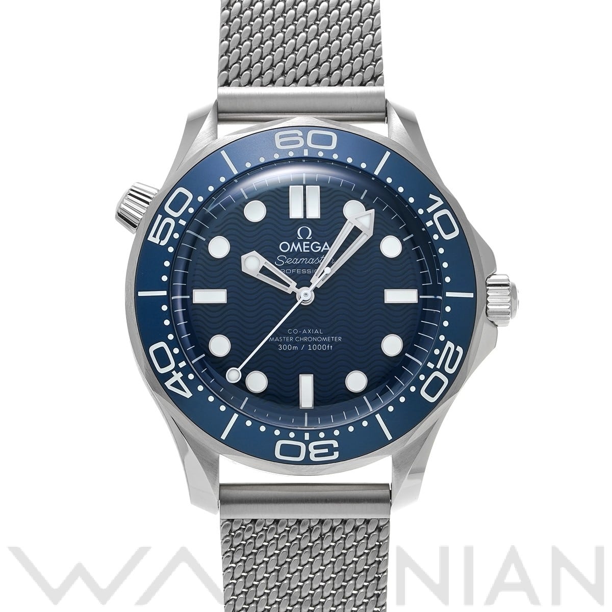 オメガ シーマスター ダイバー300 コーアクシャル マスタークロノメーター ジェームズ・ボンド 60th 210.30.42.20.03.002 ブルー メンズ 時計 【中古】【wristwatch】