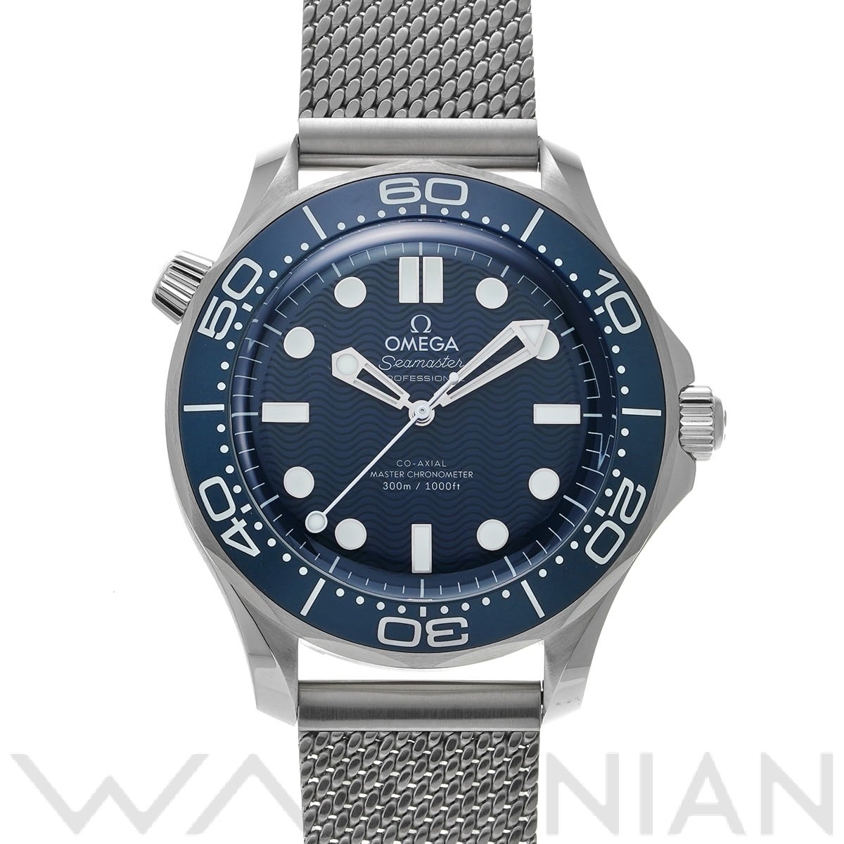 オメガ シーマスター ダイバー300 コーアクシャル マスタークロノメーター ジェームズ・ボンド 60th 210.30.42.20.03.002 ブルー メンズ 時計 【中古】【wristwatch】