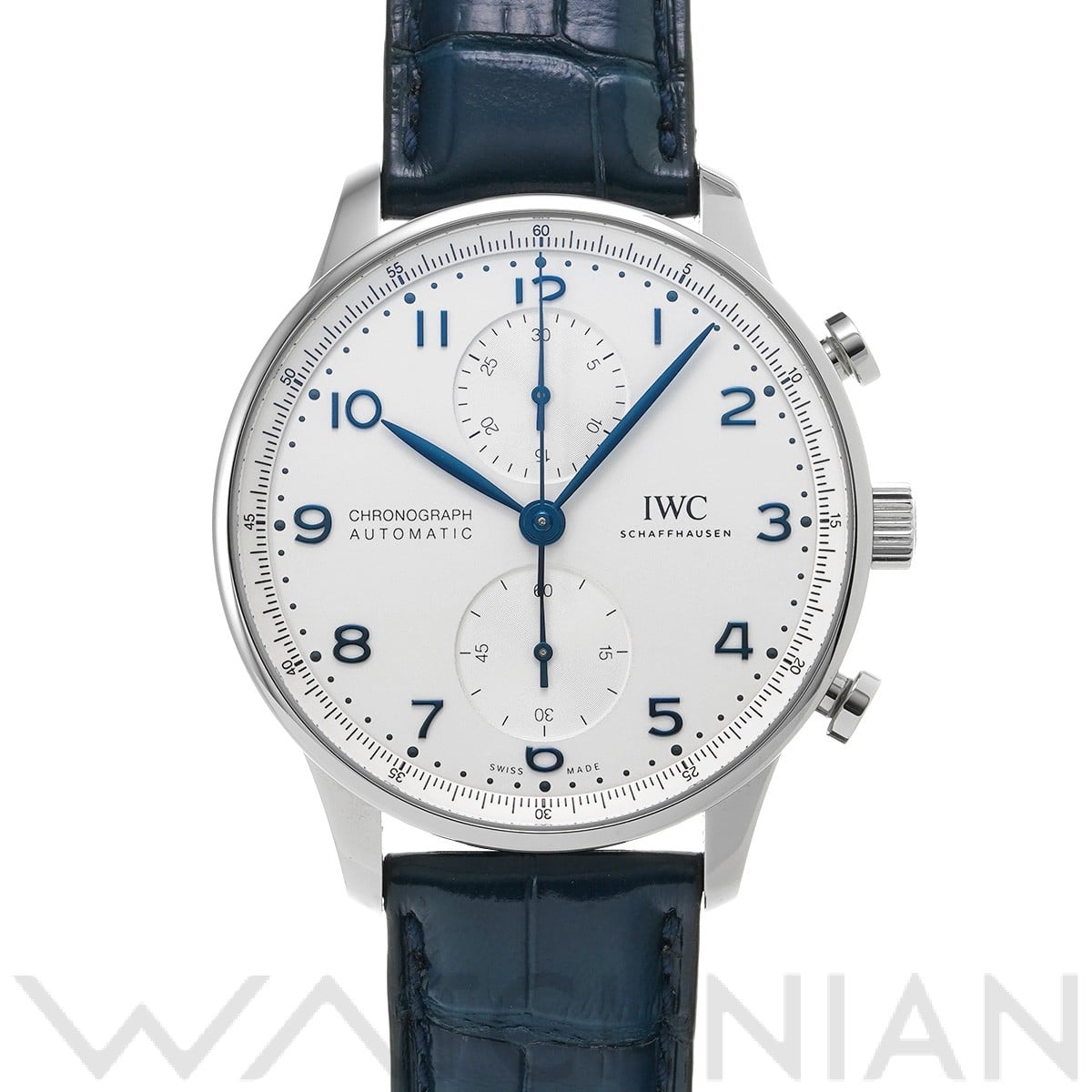 IWC ポルトギーゼ クロノグラフ IW371605 シルバー メンズ 時計 【中古】【wristwatch】