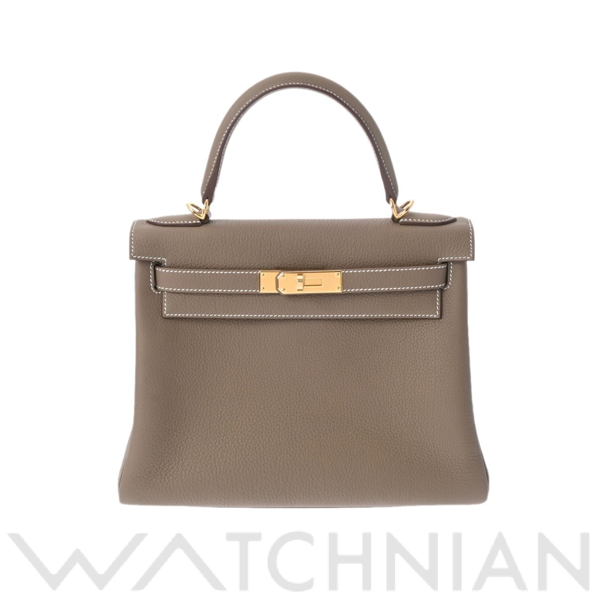 エルメス ケリー 28 内縫い エトゥープ/ゴールド金具 トゴ レディース バッグ 【新品】【bag】