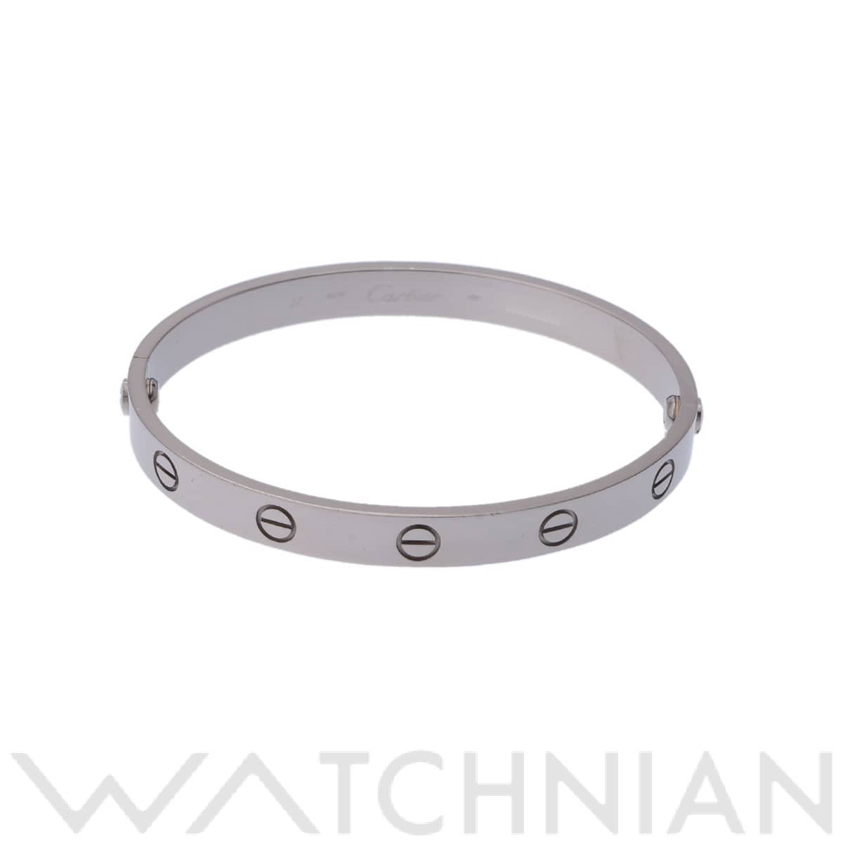 カルティエ ラブブレスレット 旧型 #17 シルバー K18ホワイトゴールド WG レディース ジュエリー 【中古】【jewelry】