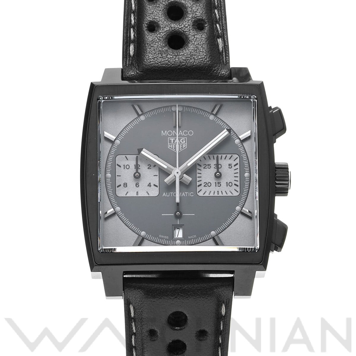 タグ ホイヤー モナコ キャリバーホイヤー02 クロノグラフ ナイトドライバー CBL2181.FC6515 グレー メンズ 時計 【中古】【wristwatch】