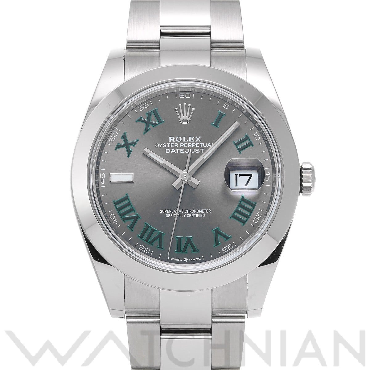 ロレックス デイトジャスト 41 126300 スレート メンズ 時計 【中古】【wristwatch】