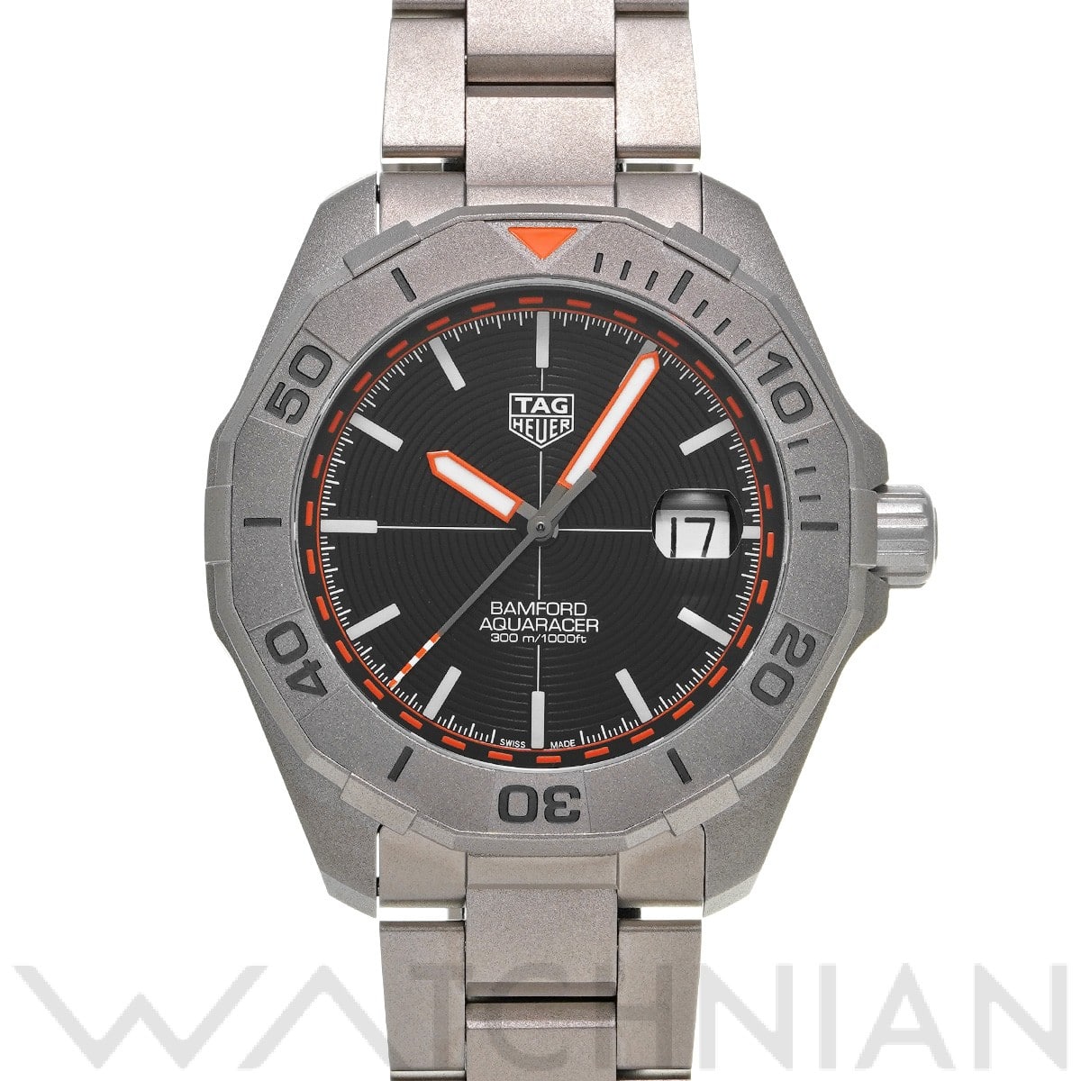 タグ ホイヤー アクアレーサー キャリバー5 バンフォード WAY208F.BF0638 ブラック メンズ 時計 【中古】【wristwatch】