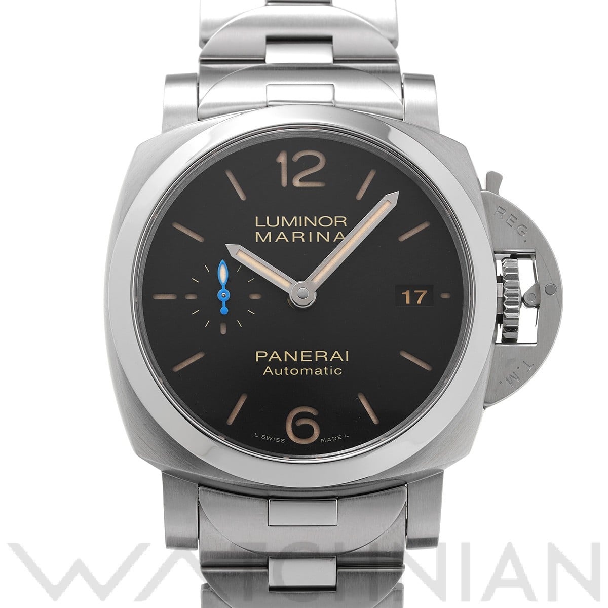 パネライ ルミノールマリーナ 1950 3デイズ アッチャイオ PAM00722 ブラック メンズ 時計 【中古】【wristwatch】