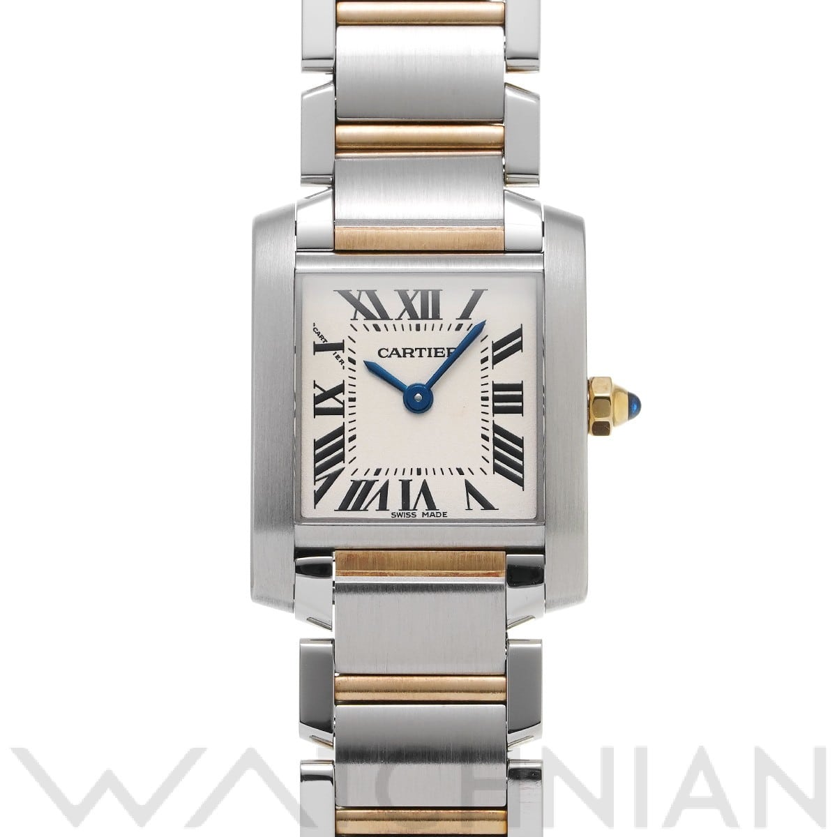 カルティエ タンク フランセーズ SM W51007Q4 シルバー レディース 時計 【中古】【wristwatch】