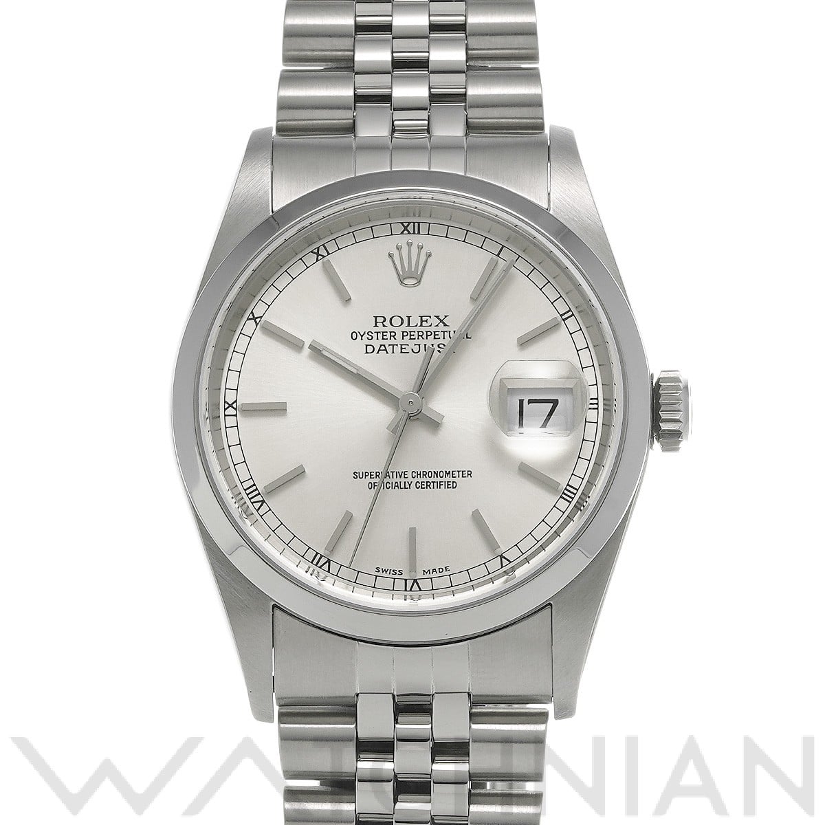 ロレックス デイトジャスト 36 16200 シルバー メンズ 時計 【中古】【wristwatch】