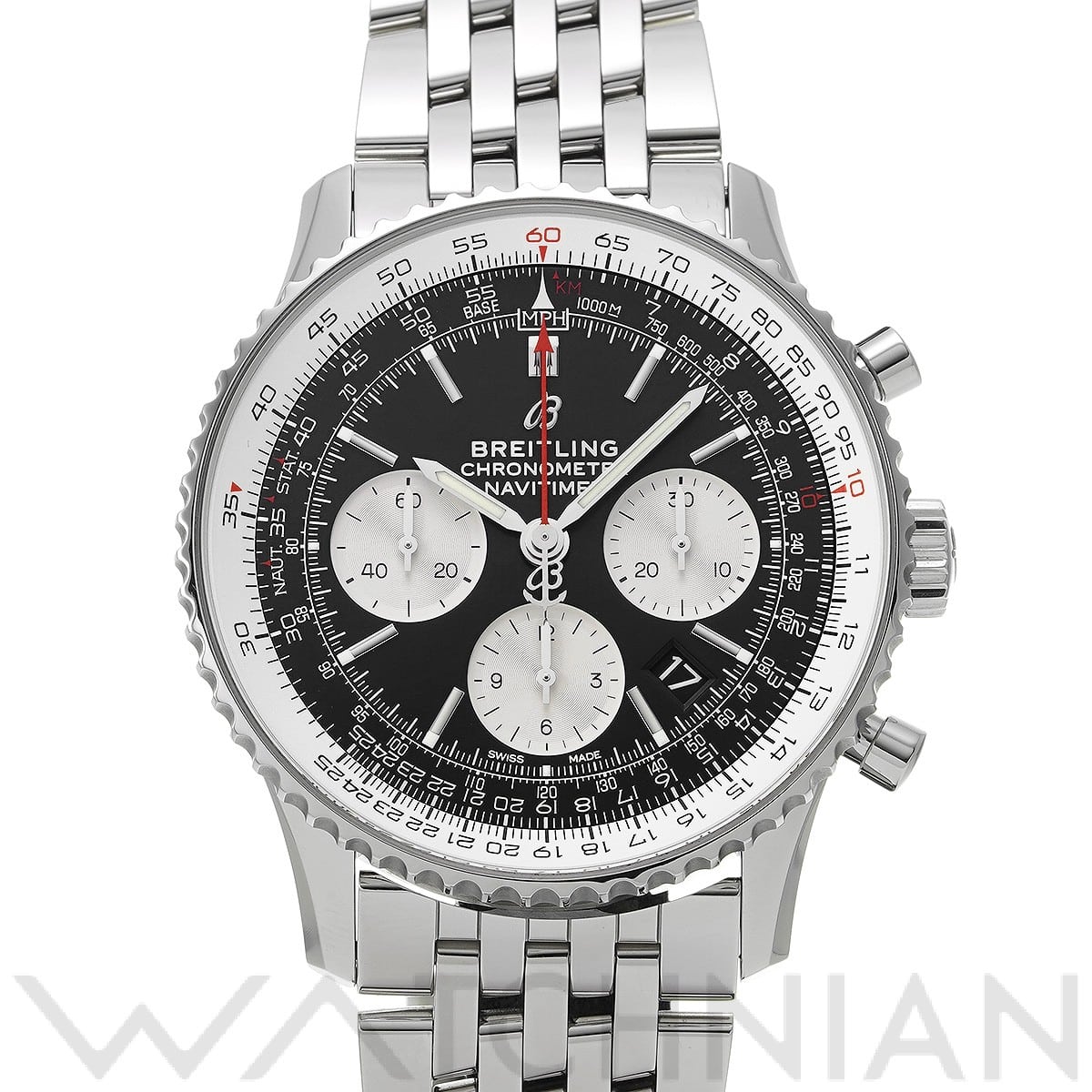 ブライトリング ナビタイマー1 B01 クロノグラフ 43 AB0121211B1A1 ブラック/シルバー メンズ 時計 【中古】【wristwatch】