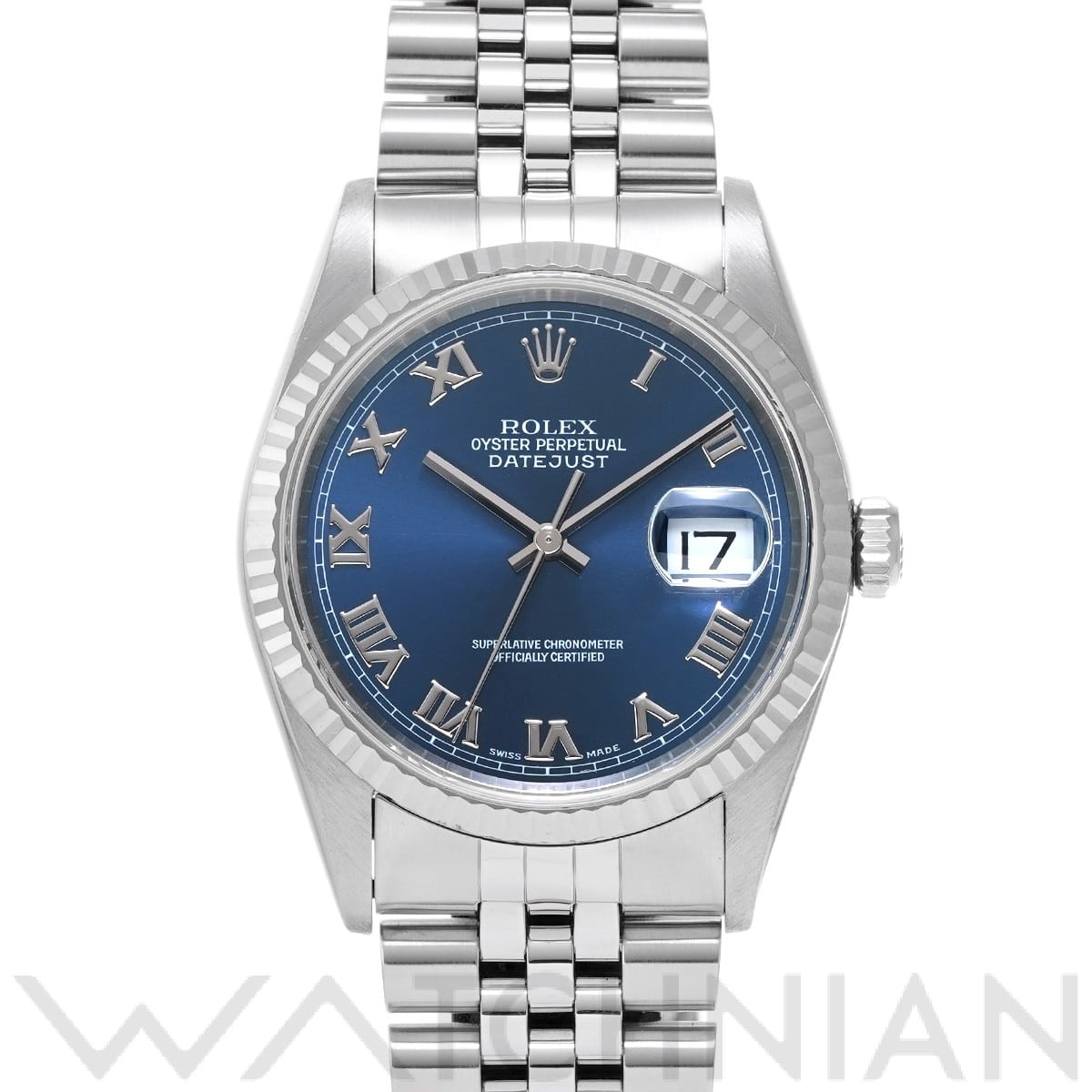 ロレックス デイトジャスト 16234 ブルー メンズ 時計 【中古】【wristwatch】