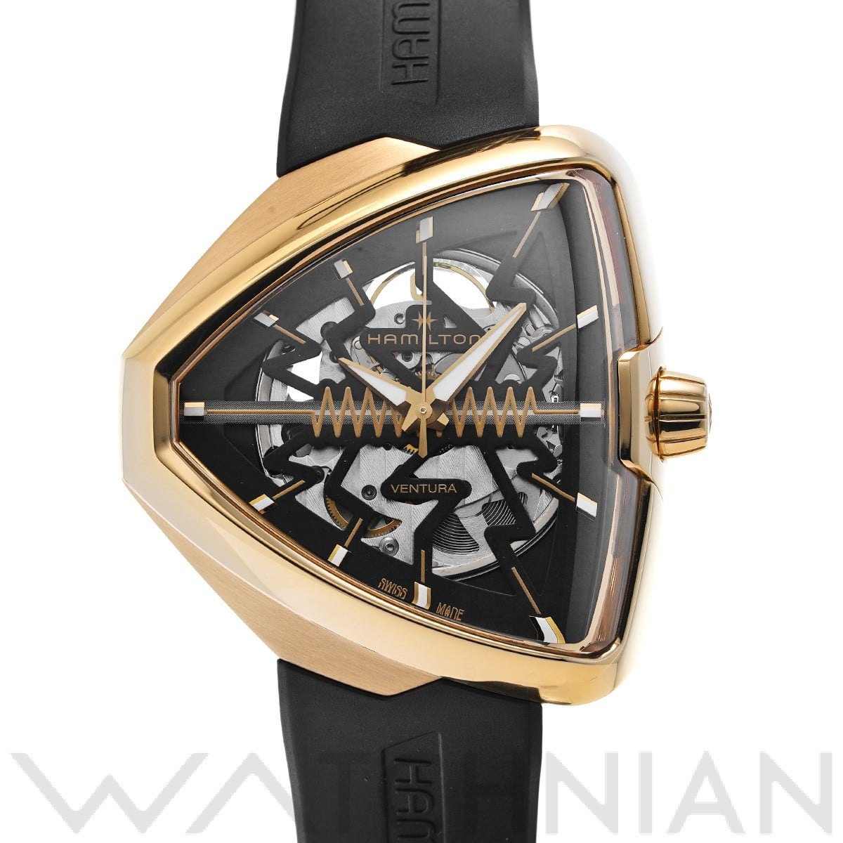 ハミルトン ベンチュラ Elvis80 スケルトン オート H24525331 スケルトン メンズ 時計 【中古】【wristwatch】