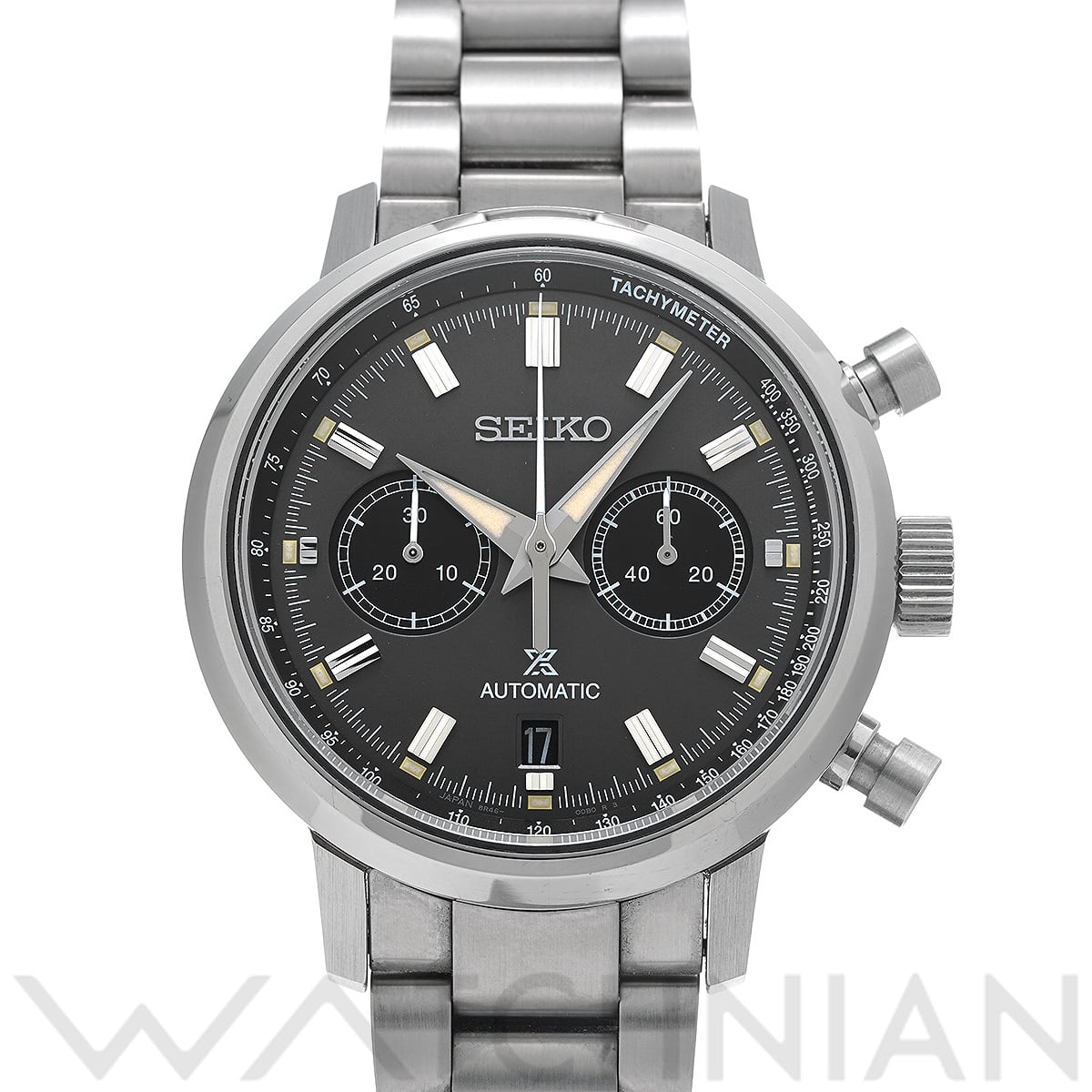 セイコー プロスペックス スピードタイマー メカニカル クロノグラフ SBEC009 グレー/ブラック メンズ 時計 【中古】【wristwatch】