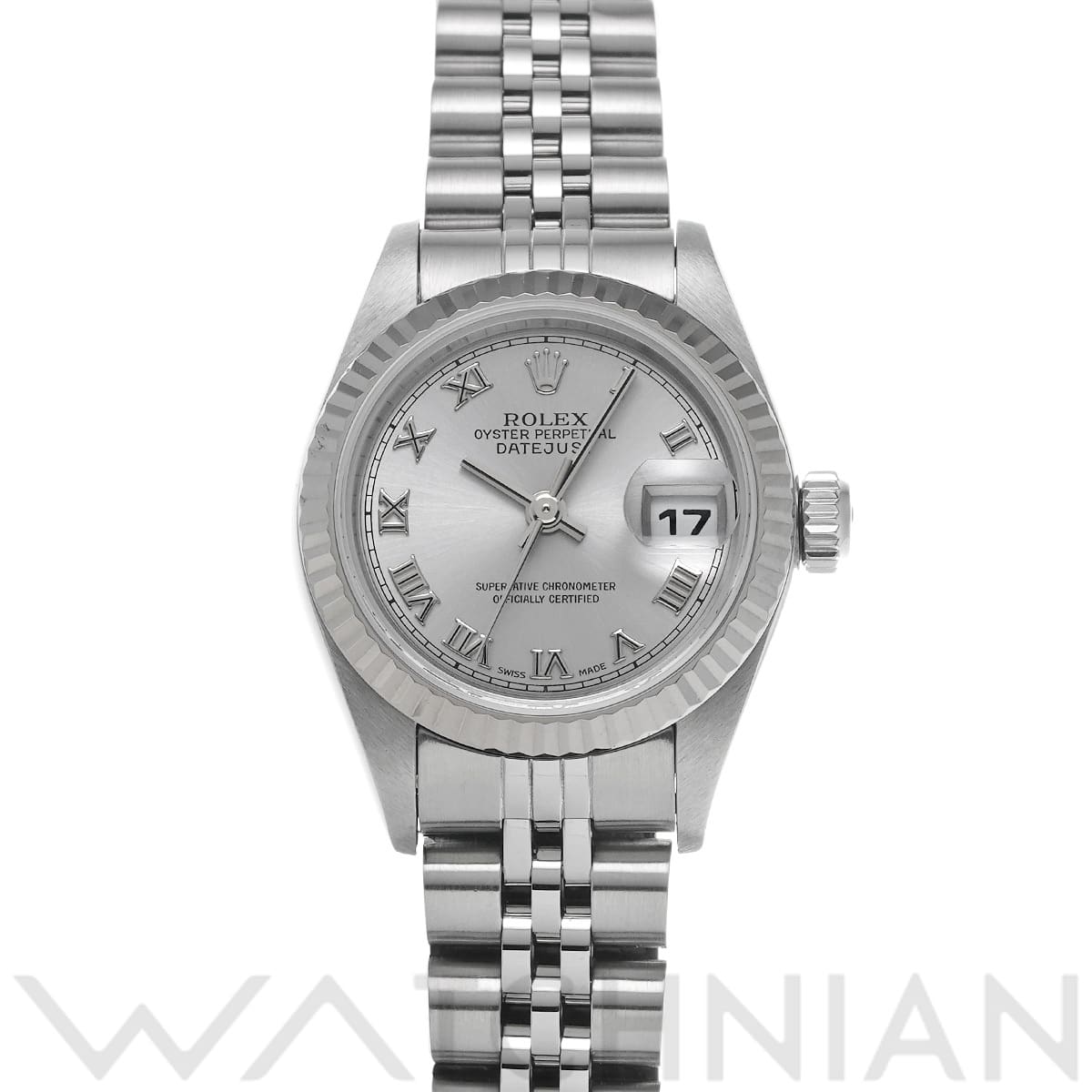 ロレックス デイトジャスト 79174 グレー レディース 時計 【中古】【wristwatch】