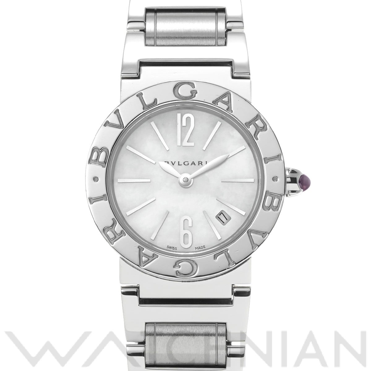 ブルガリ ブルガリブルガリ BBL26S ホワイトシェル レディース 時計 【中古】【wristwatch】