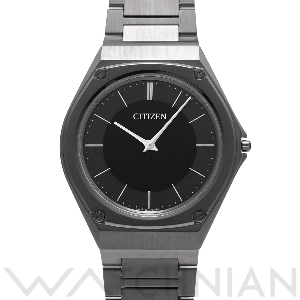 シチズン エコ・ドライブ ワン AR5064-57E ブラック メンズ 時計 【中古】【wristwatch】