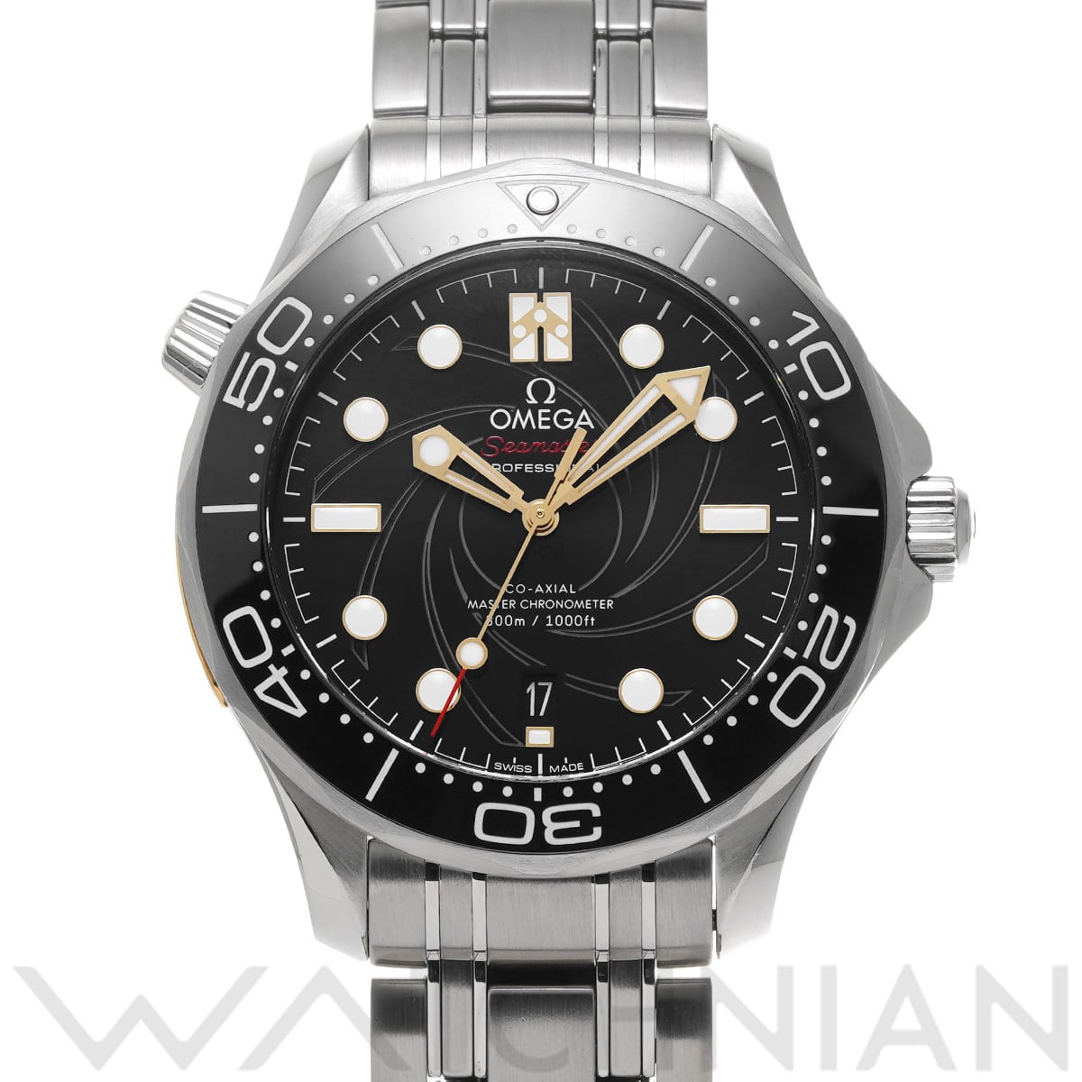 オメガ シーマスター ダイバー300 コーアクシャル マスタークロノメーター ジェームズ・ボンド 210.22.42.20.01.004 ブラック メンズ 時計 【中古】【wristwatch】