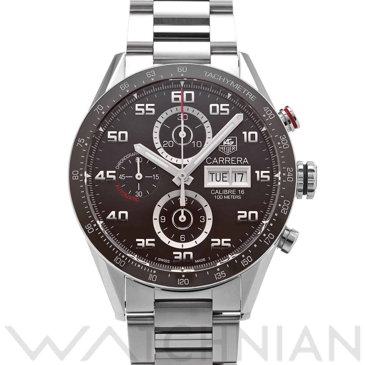 タグ ホイヤー カレラ キャリバー16 クロノグラフ デイデイト CV2A1S.BA0799 ブラウン メンズ 時計 【中古】【wristwatch】
