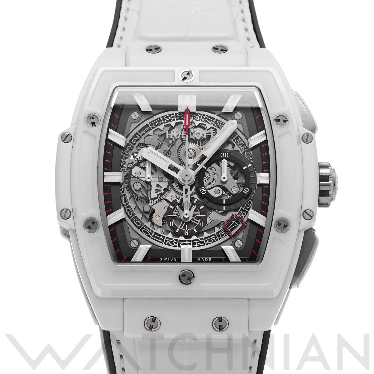 ウブロ スピリット オブ ビッグバン ホワイトセラミック 601.HX.0173.LR スケルトン メンズ 時計 【中古】【wristwatch】