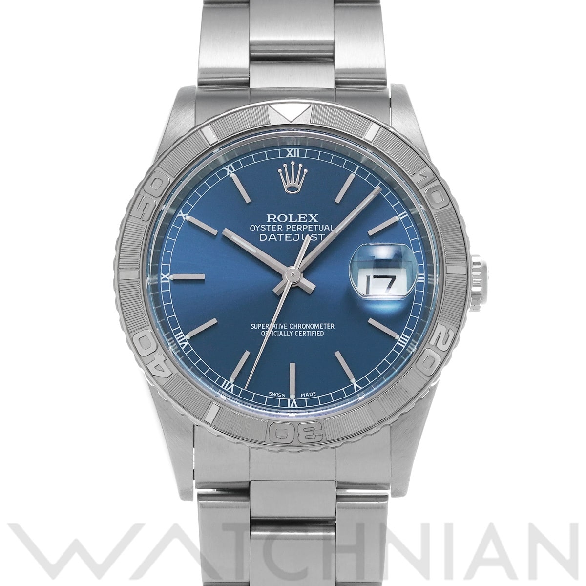 ロレックス デイトジャスト サンダーバード 16264 ブルー メンズ 時計 【中古】【wristwatch】