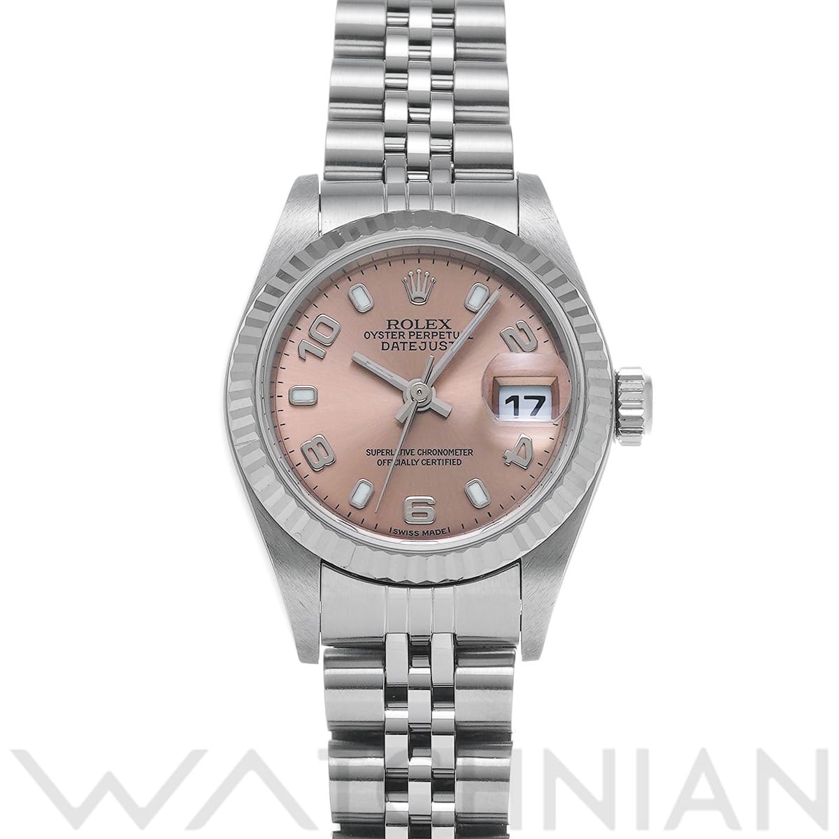 ロレックス デイトジャスト 79174 ピンク レディース 時計 【中古】【wristwatch】