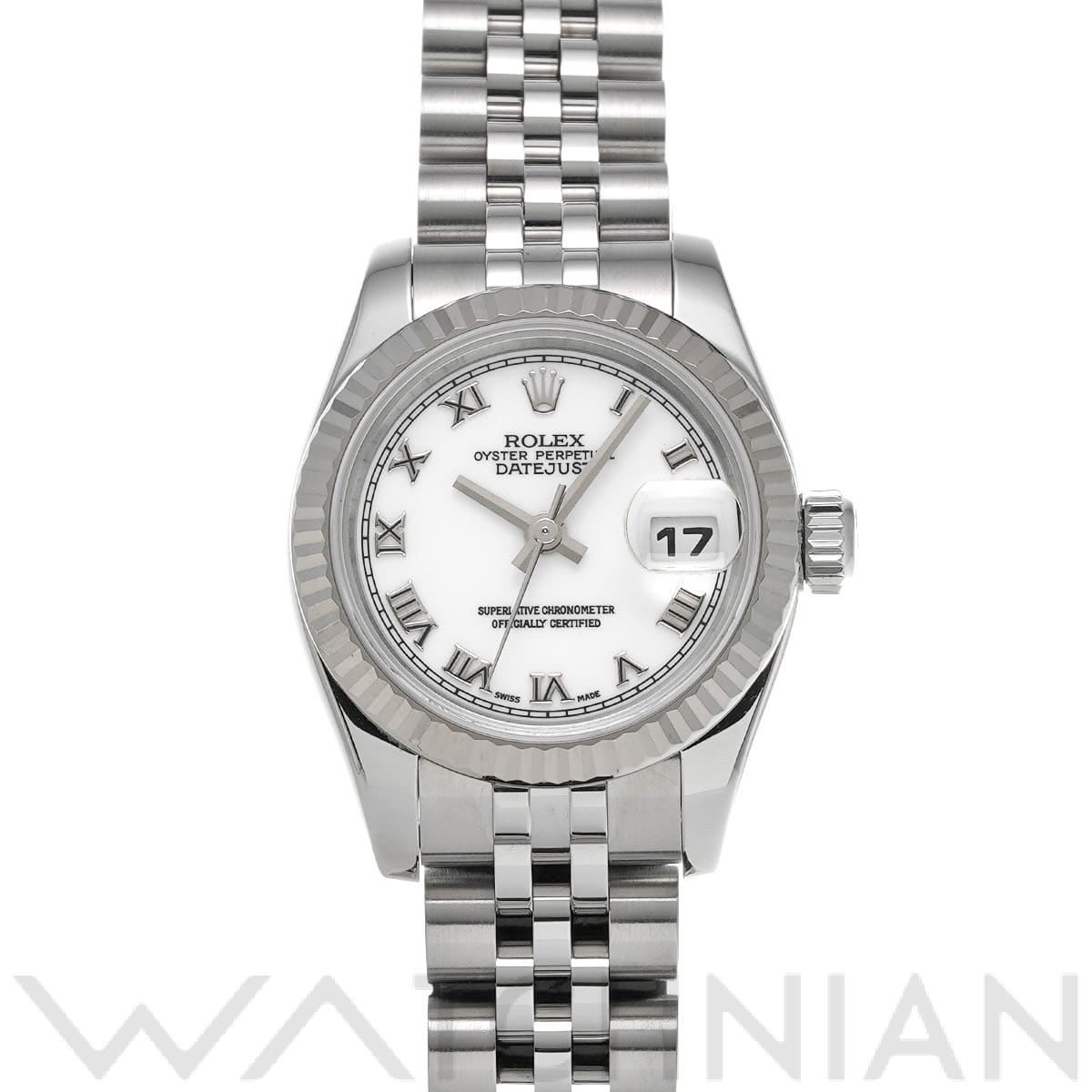 ロレックス レディ デイトジャスト 26 179174 ホワイト レディース 時計 【中古】【wristwatch】