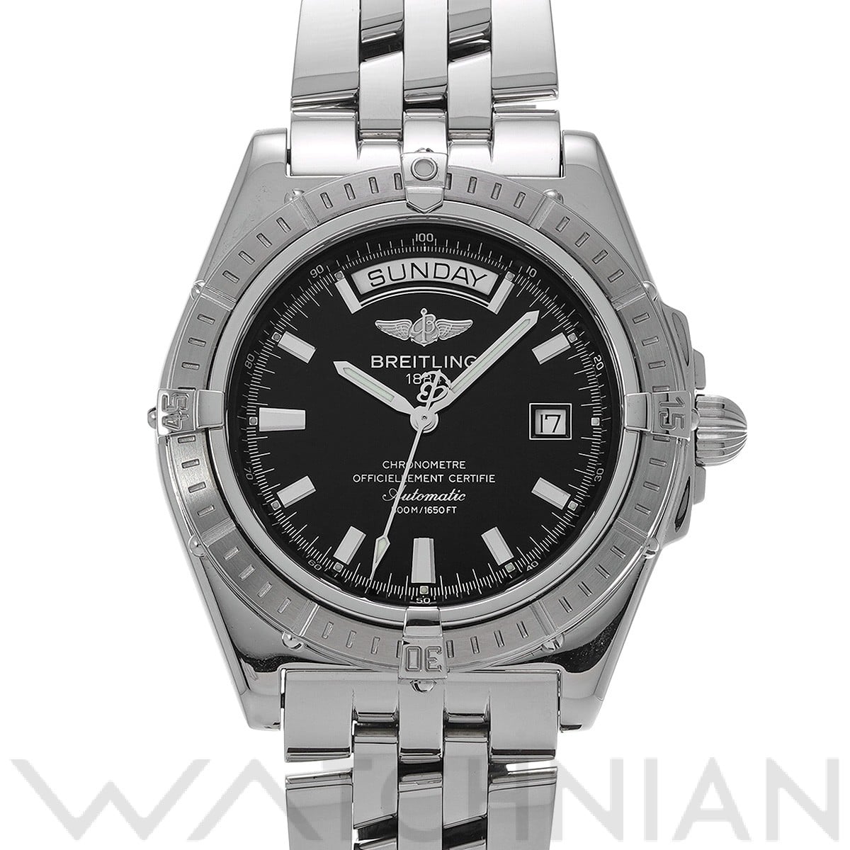 ブライトリング ヘッドウインド　デイデイト A453B36PAS ブラック メンズ 時計 【中古】【wristwatch】