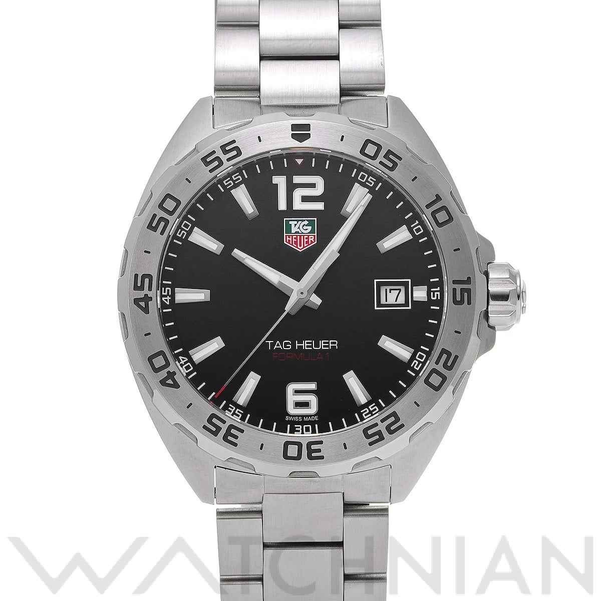 タグ ホイヤー フォーミュラ1 クォーツ WAZ1112.BA0875 ブラック メンズ 時計 【中古】【wristwatch】