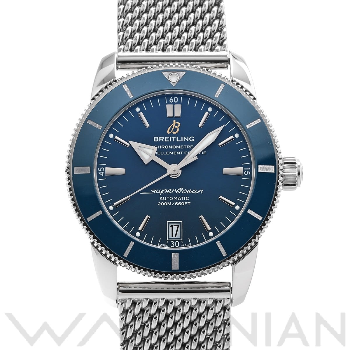 ブライトリング スーパーオーシャン ヘリテージ B20 オートマチック 42 AB2010161C1A1 ブルー メンズ 時計 【中古】【wristwatch】