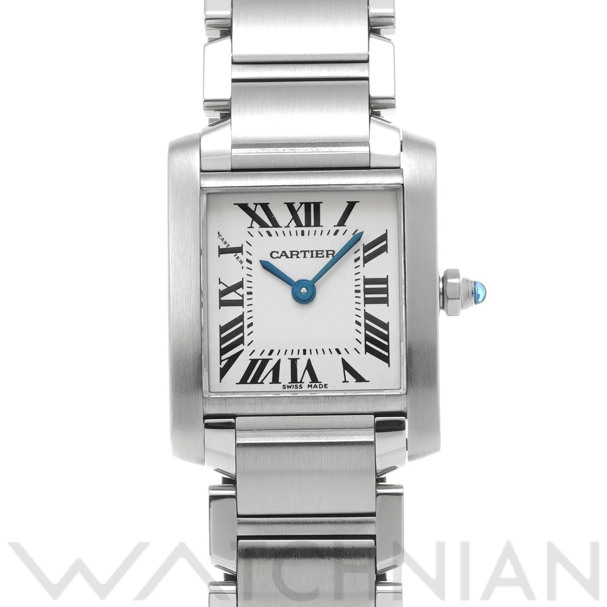 カルティエ タンク フランセーズ SM W51008Q3 シルバー レディース 時計 【中古】【wristwatch】