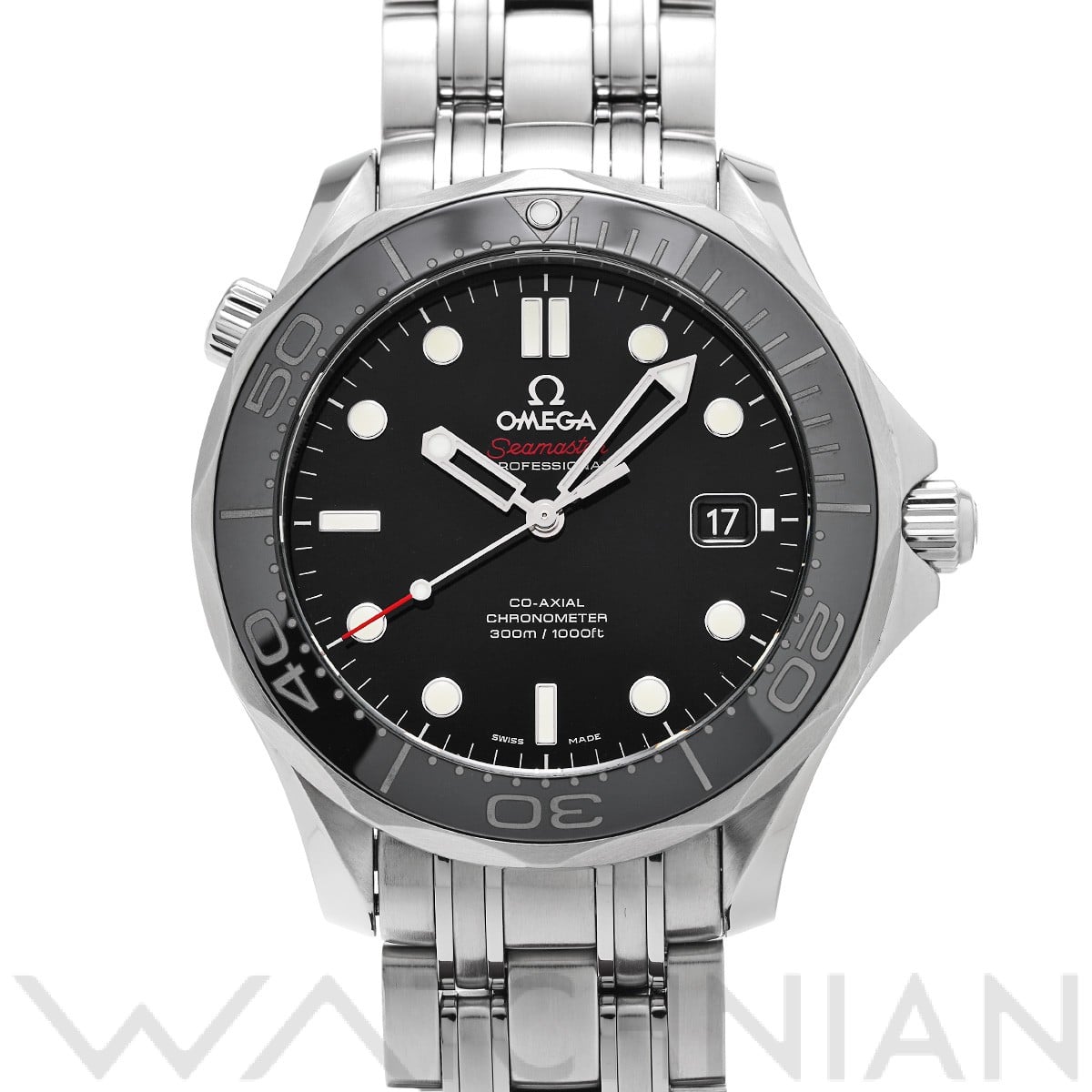 オメガ シーマスター ダイバー300 コーアクシャル 212.30.41.20.01.003 ブラック メンズ 時計 【中古】【wristwatch】