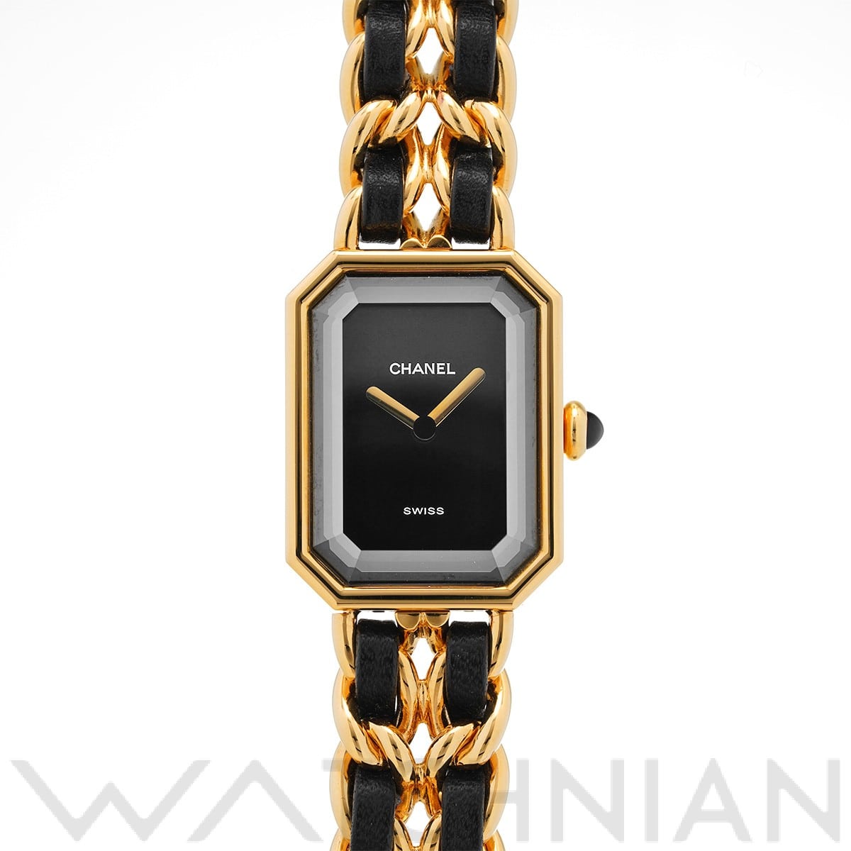 シャネル プルミエール M H0001 ブラック レディース 時計 【中古】【wristwatch】