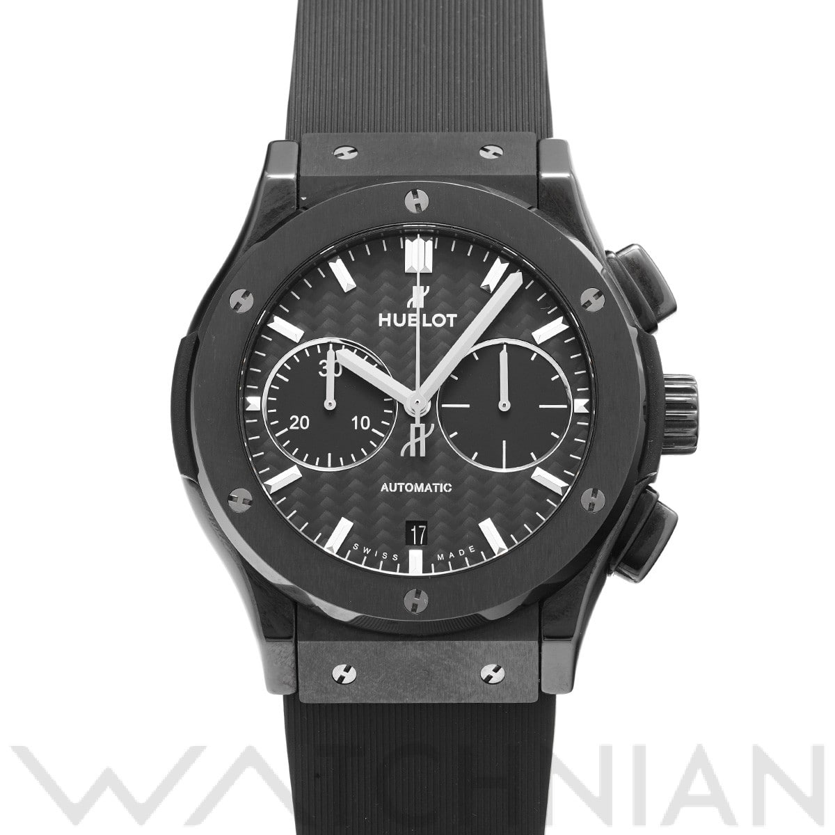 ウブロ クラシックフュージョン クロノグラフ ブラックマジック 521.CM.1771.RX ブラックカーボン メンズ 時計 【中古】【wristwatch】