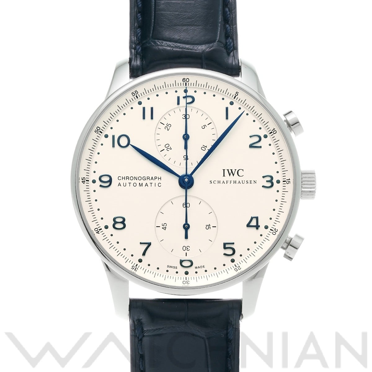 IWC ポルトギーゼ クロノグラフ IW371417 シルバー メンズ 時計 【中古】【wristwatch】