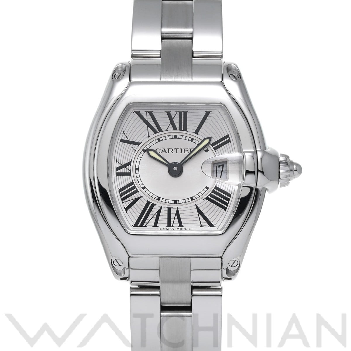 カルティエ ロードスター SM W62016V3 シルバー レディース 時計 【中古】【wristwatch】
