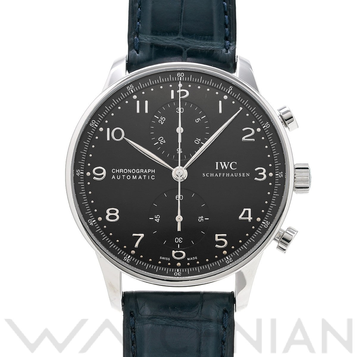 IWC ポルトギーゼ クロノグラフ IW371447 ブラック メンズ 時計 【中古】【wristwatch】