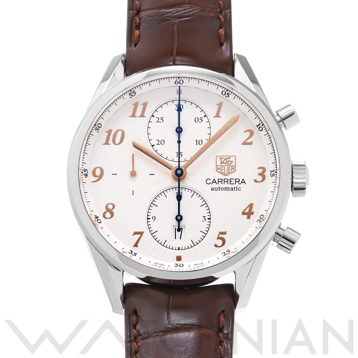 タグ ホイヤー カレラ ヘリテージ キャリバー16 クロノグラフ CAS2112.FC6291 シルバー メンズ 時計 【中古】【wristwatch】