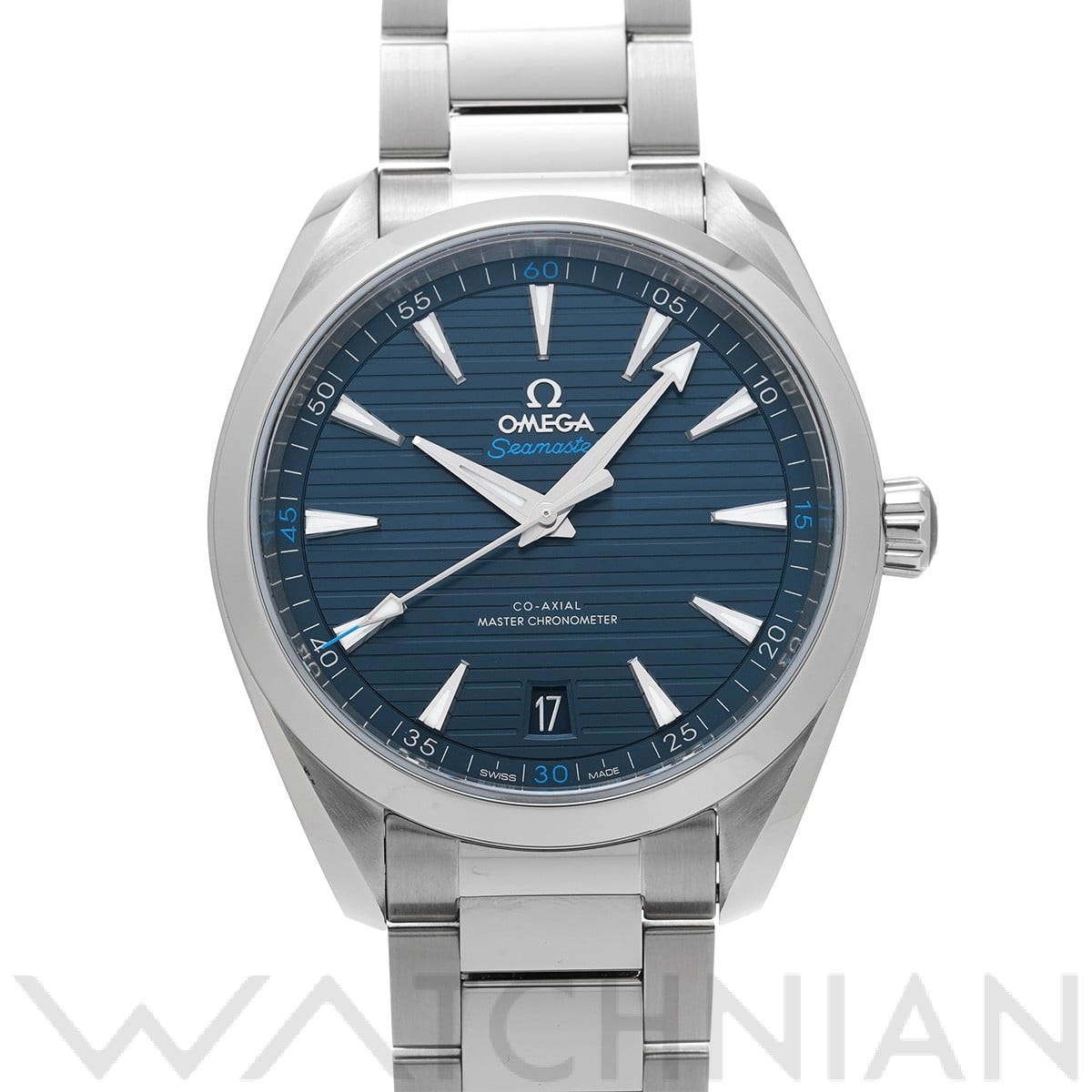 オメガ シーマスター アクアテラ コーアクシャル マスタークロノメーター 220.10.41.21.03.001 ブルー メンズ 時計 【中古】【wristwatch】