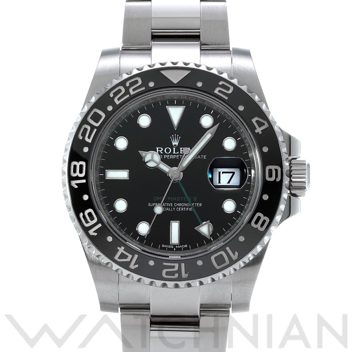 ロレックス GMTマスターII 116710LN ブラック メンズ 時計 【中古】【wristwatch】