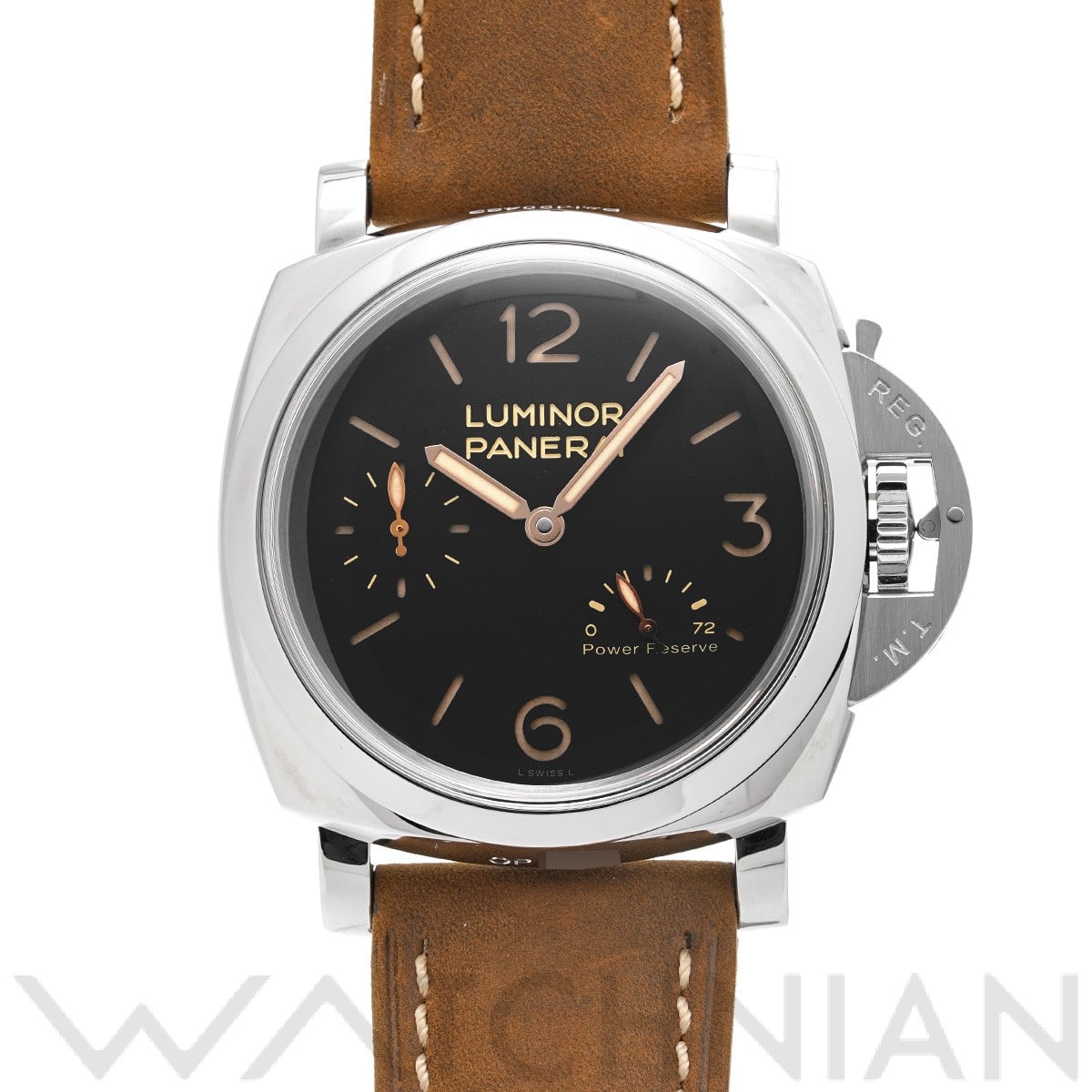 パネライ ルミノール 1950 3デイズ パワーリザーブ PAM00423 ブラック メンズ 時計 【中古】【wristwatch】