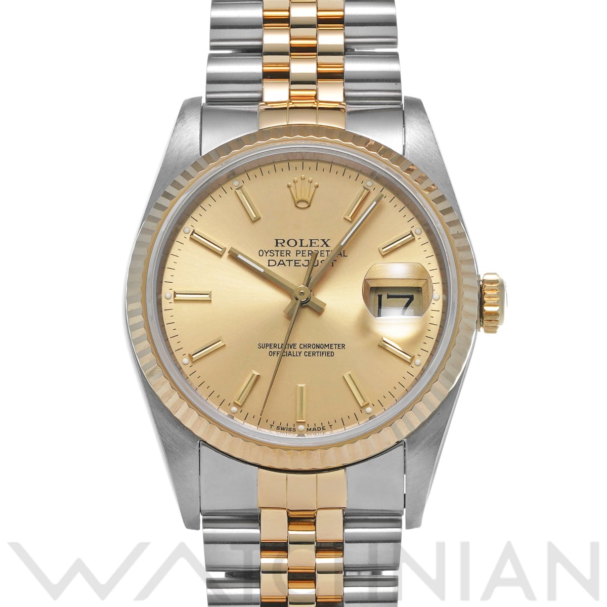 ロレックス デイトジャスト 16233 シャンパン メンズ 時計 【中古】【wristwatch】