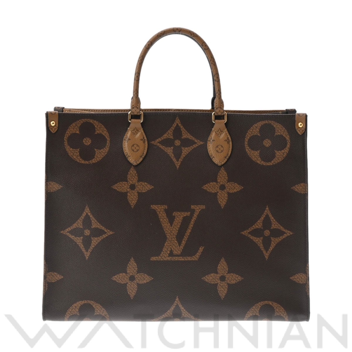 ルイ ヴィトン モノグラムジャイアント オンザゴー GM 旧型 ブラウン M44576 モノグラムジャイアントリバース レディース バッグ 【中古】【bag】