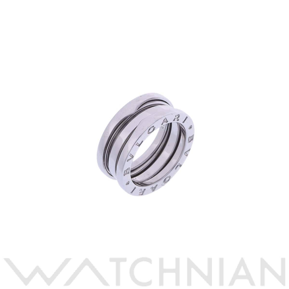 ブルガリ B-ZERO1 リング #49 シルバー K18ホワイトゴールド WG レディース ジュエリー 【中古】【jewelry】