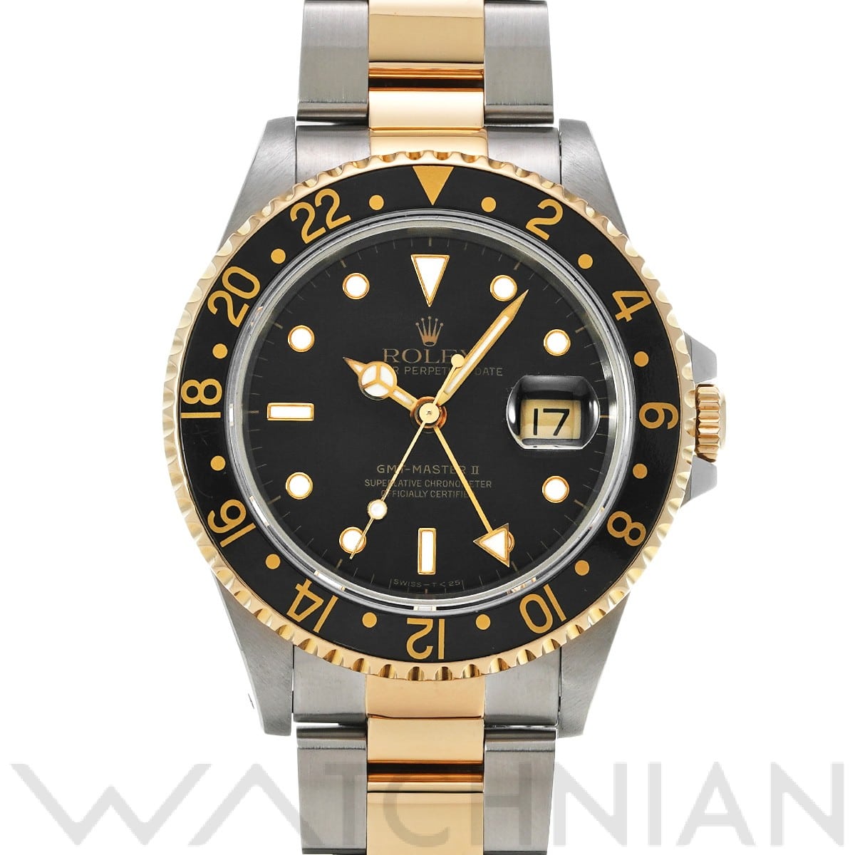 ロレックス GMTマスターII 16713 ブラック メンズ 時計 【中古】【wristwatch】