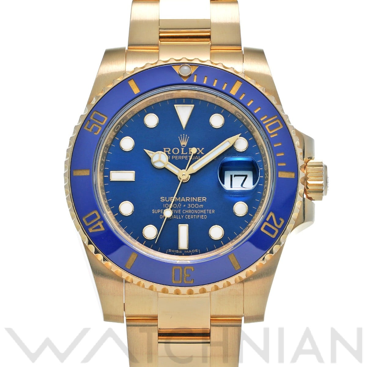 ロレックス サブマリーナ デイト 116618LB ブルー メンズ 時計 【中古】【wristwatch】