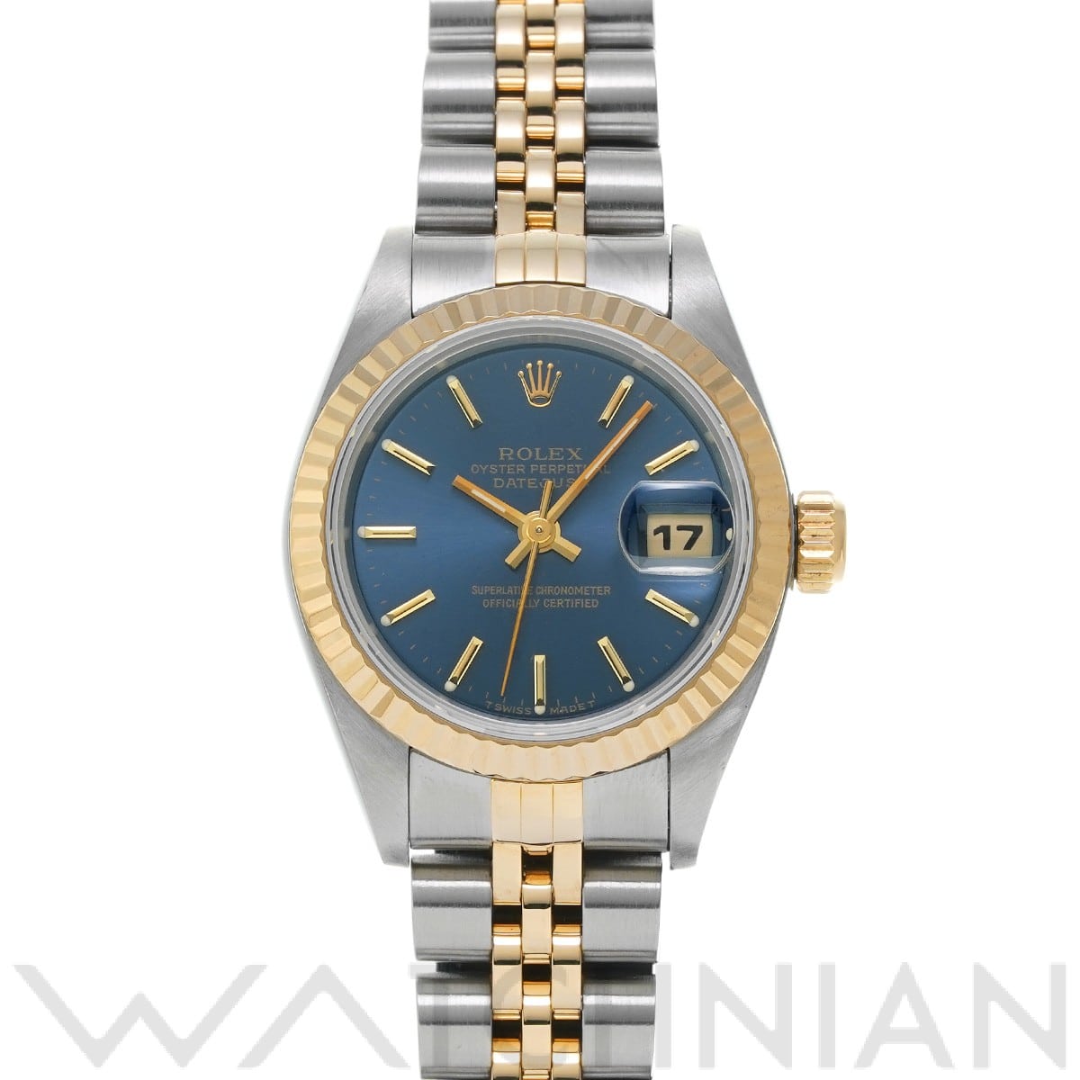 ロレックス デイトジャスト 69173 ブルー レディース 時計 【中古】【wristwatch】