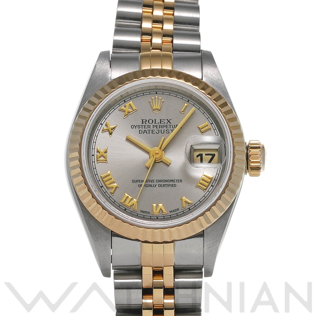 ロレックス デイトジャスト 79173 グレー レディース 時計 【中古】【wristwatch】