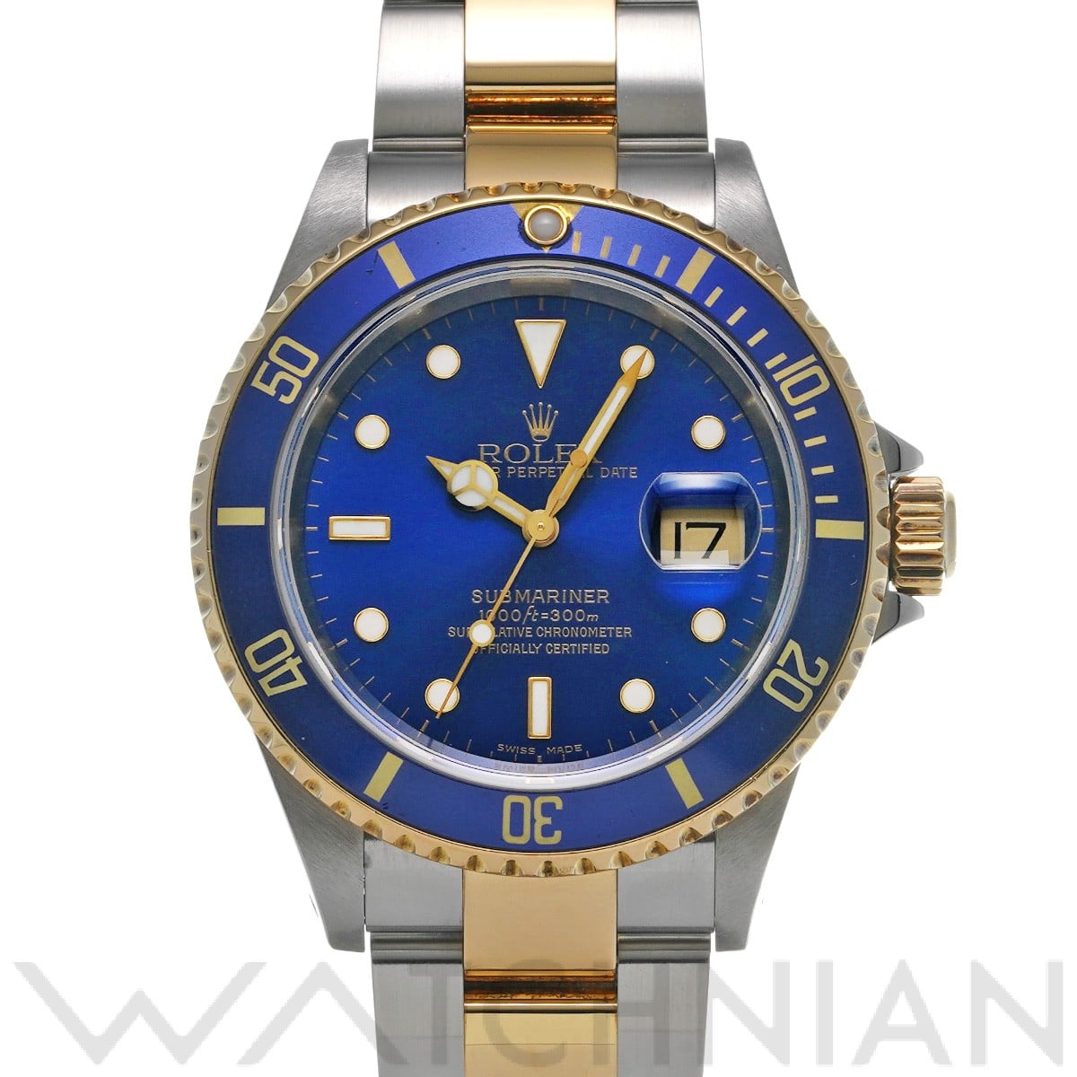 ロレックス サブマリーナ デイト 16613 ブルー メンズ 時計 【中古】【wristwatch】