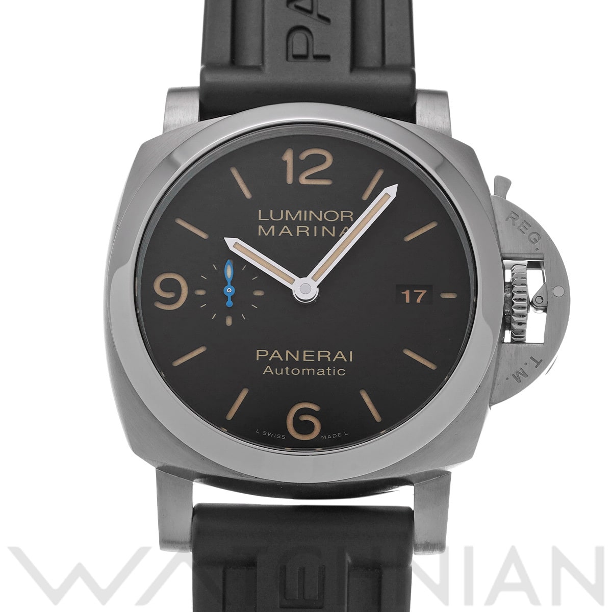 パネライ ルミノールマリーナ 1950 3デイズ アッチャイオ PAM01312 ブラック メンズ 時計 【中古】【wristwatch】