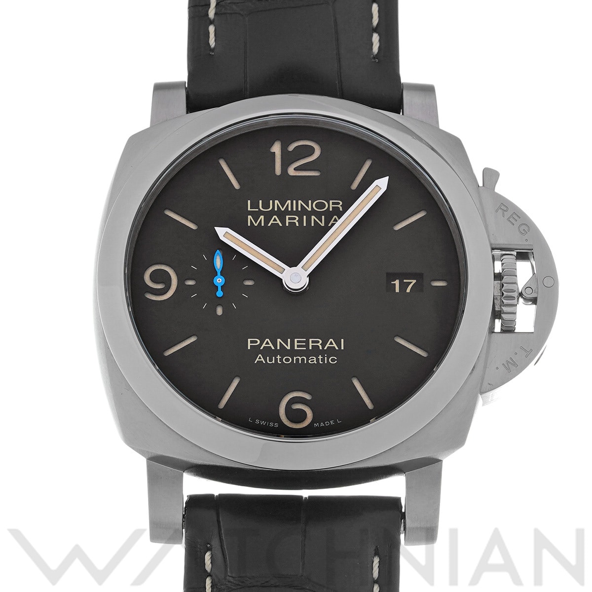 パネライ ルミノールマリーナ 1950 3デイズ アッチャイオ PAM01312 ブラック メンズ 時計 【中古】【wristwatch】